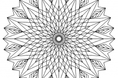 Mandala to color patterns geometric 3